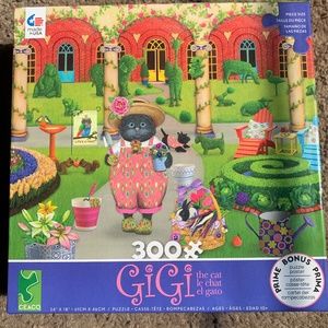 Ceaco GiGi the Cat The Gardener 300 Large Piece Puzzle
